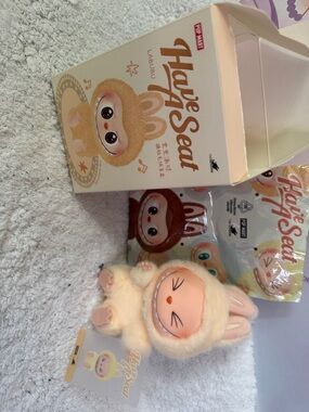 Authentic Popmart Labubu HaveASeat Plush Bunny Doll - Sisi